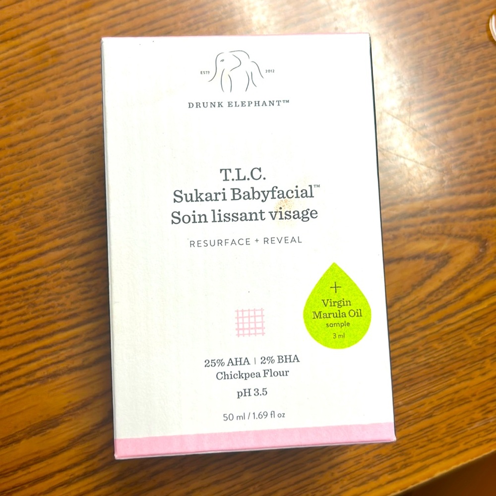 DRUNK ELEPHANT- TLC Sukari Baby facial Soint lissant visage 🩷BRAND NEW 🩷